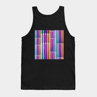 Absatrct Neon Lines Tank Top